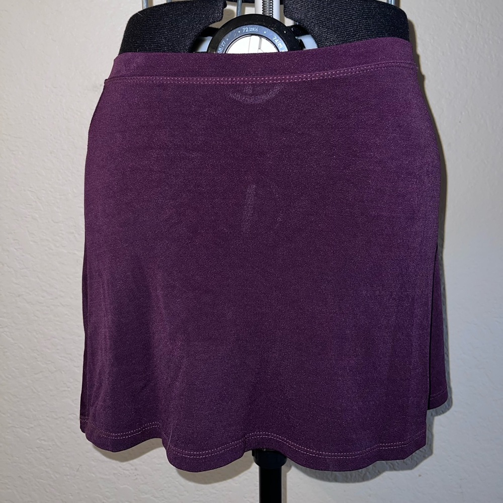 Vintage Ophelia Plum Stretch Mini Skirt 1998 Melrose Boutique S